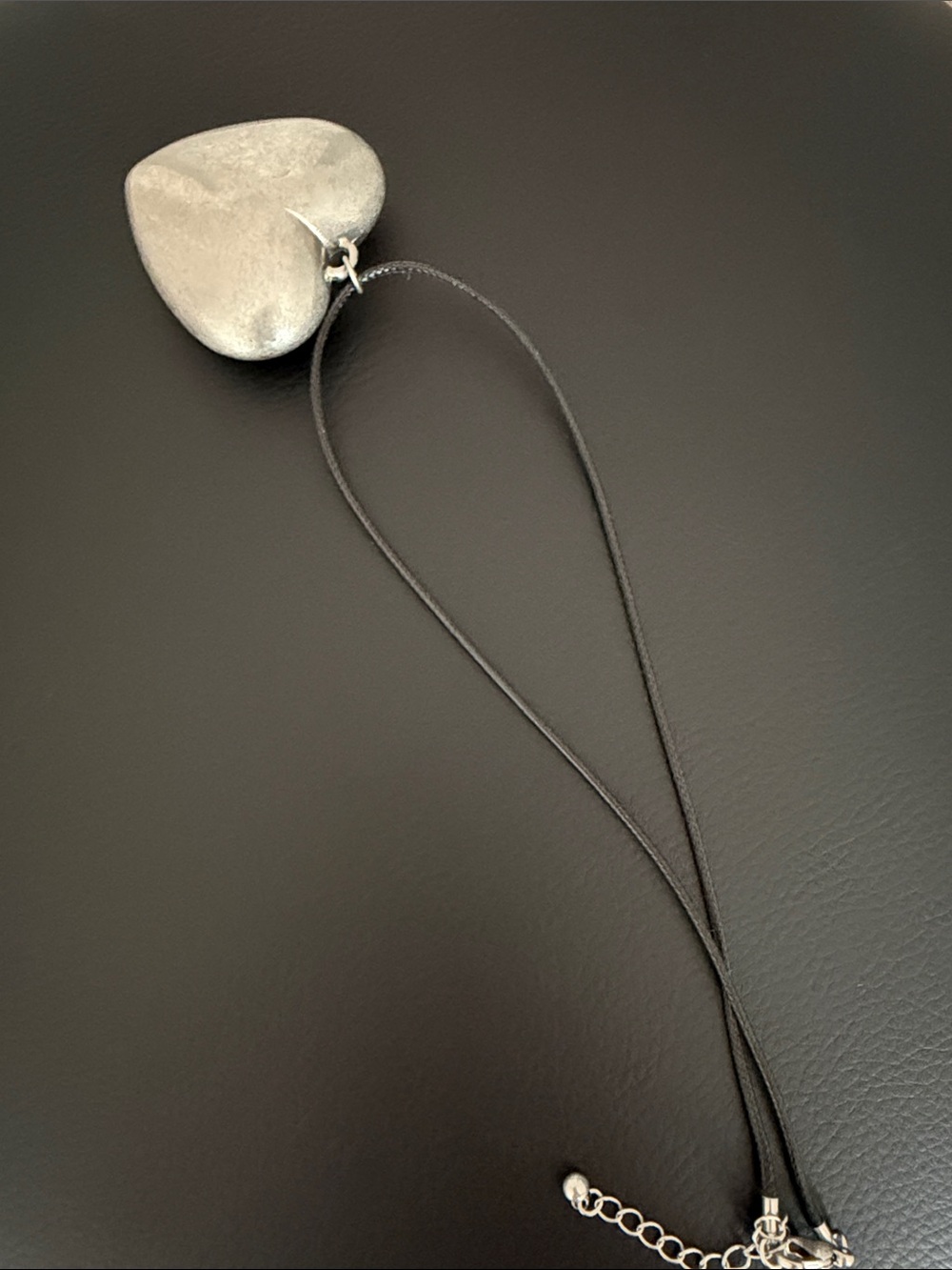Silver Heart Pendant Necklace